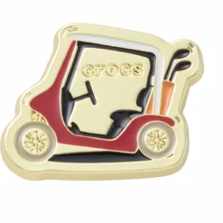 Crocs Gold & Red Golf Cart Jibbitz Clog Charm