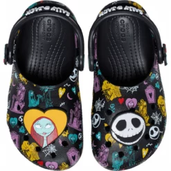 Crocs Toddlers' Disney Jack & Sally Halloween Classic Clog