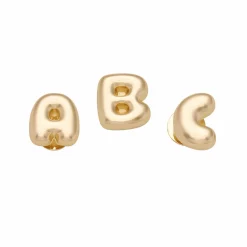 Crocs PJibbitz Gold Bubble Letter Shoe Charm